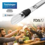 VINENCO Weinkühler Set mit Edelstahl-Kühlstab & Zubehör – Bild 2