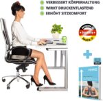 feela.® Orthopädisches Sitzkissen [3 Härtegrade] - Ergonomisches Sitzkissen für Bürostuhl & Wirkt Schmerzreduzierend, Erhöht Sitzkomfort, Fördert Durchblutung und Entlastet das Steissbein – Bild 5