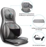 Comfier Shiatsu Rücken und Nacken Massagesitzauflage mit Wärme - 2D / 3D-Knet Massageauflage mit voller Rückenlehne und einstellbarer Luftkompresse, Ganzkörper Massagematte für Damen, Herren – Bild 6