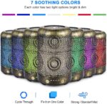 SALKING Aroma Diffuser Luftbefeuchter Humidifier, Handgefertigt Metall Diffusor für ätherische Öle, Automatisch Power-Off, 7 Farbe Licht Vintage Aromatherapie für Baby, Zuhause Büro oder Yoga – Bild 3