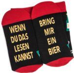 Lavley Lustige Socken – „Wenn du das lesen kannst, bring mir...“ (Bier, Sekt, Kaffee, Kuchen) – Bild 5