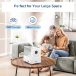 LEVOIT Ultraschall Luftbefeuchter 6L, Warm/Kalt Dampf 70 m² Humidifier mit 1-12H Timer, Feuchtesensor und Fernbedienung, Dual 360° drehbare Düsen, Aroma Diffusor für Baby Schlafzimmer – Bild 9