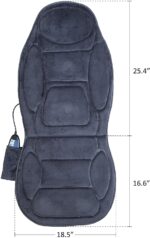 SNAILAX Massagesitzauflage mit Wärme- und Vibrationsfunktion für Rückenmassage und Köpermassage – Bild 9
