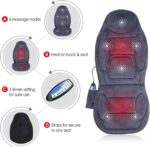 SNAILAX Massagesitzauflage mit Wärme- und Vibrationsfunktion für Rückenmassage und Köpermassage – Bild 6