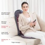 SNAILAX Massagesitzauflage mit Wärme- und Vibrationsfunktion für Rückenmassage und Köpermassage – Bild 2
