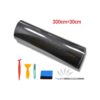 CompraFun Carbon Folie, 6D Selbstklebend Autofolie aus Vinyl, Auto Schutz Folie Carbon (6D Black 300 * 30cm)