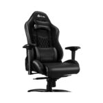 KLIM Esports Gaming Stuhl + Mit Lenden- und Nackenstütze + Verstellbar Gaming Sessel + Ergonomisch PC Stuhl + Kunstleder und Premium-Materialien + Schwarz Gamer Stuhl 2021 Version Gaming Chair