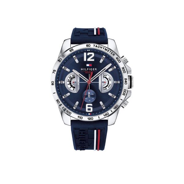 Tommy Hilfiger Unisex Multi Zifferblatt Quarz Uhr mit Silikon Armband 1791476