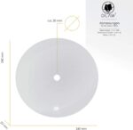 DILAW® Shisha Basic Kohleteller Aluminium, 24cm Big Size, Wasserpfeife Hookah, Zubehör Kohle-Teller, passt Universell für alle Shishas – Bild 5