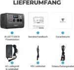 BLUETTI Tragbares Powerstation EB70 716Wh 1000W Solargenerator LiFePO4 Batterie mit 230V Steckdose Power Station(1400W Spitzenwert, 200W Solar) für Reise Camping Garten Wohnwagen – Bild 7