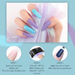 Lavender Violets UV-Gel-Nagellack 21 PCS mit Base und Matte-Glänzende Top Coat Geschenk-Set Soak Off LED Nägel Maniküre Kit Feiertag Partei 986 – Bild 7