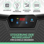 Bluefin Fitness Ultra Slim Power Vibrationsplatte | Fett verlieren und Fitnesstraining von Zuause | 5 Trainingsprogramme + 180 Stufen | Bluetooth Lautsprecher | Einfache Aufbewahrung |Schlankes Design – Bild 2