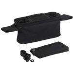 Kinderwagen Organizer Universal mit Isolierten Getränkehalter/Becherhalter, Momcozy Buggy Kinderwagentasche Baby Zubehör mit Reissverschlusstasche, Schultergurt und Stauraum für Windeln&Handys – Bild 6