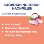 Sagrotan No-Touch Nachfüller Cashmere & Rose – für den automatischen Seifenspender – 5 x 250 ml Handseife im praktischen Vorteilspack – Bild 3