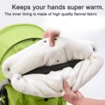 Kinderwagen Handwärmer,DIAOPROTECT Kinderwagen Handschuhe Handmuff mit Fleece Innenseite,Kinderwagenmuff Atmungsaktiv Wasserfest Winddicht, Universalgrösse für Kinderwagen Buggy,Radanhänger – Bild 3