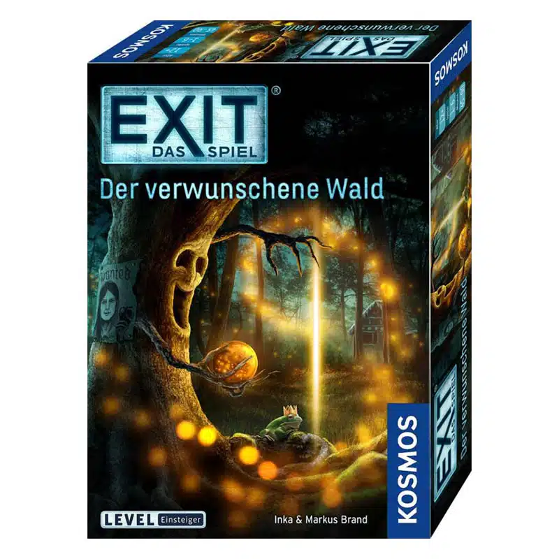KOSMOS EXIT- Das Spiel - Der verwunschene Wald, Level Einsteiger, Escape Room Spiel, für 1 bis 4 Spieler ab 10 Jahre, einmaliges Event-Spiel, spannendes Gesellschaftsspiel