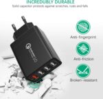 IWAVION Quick Charge 3.0 USB Ladegerät mit USB Type C Ladekabel, 30W QC 3.0 ladegeraet mit 4 Ports Schnellladegerät USB Netzteil für Samsung Galaxy S10/S9/S8/Note,LG V30,Huawei P20/P30,XiaoMi – Bild 3