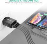 IWAVION Quick Charge 3.0 USB Ladegerät mit USB Type C Ladekabel, 30W QC 3.0 ladegeraet mit 4 Ports Schnellladegerät USB Netzteil für Samsung Galaxy S10/S9/S8/Note,LG V30,Huawei P20/P30,XiaoMi – Bild 2