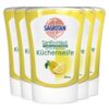Sagrotan No-Touch Nachfüller Küchenseife Citrus – Für den automatischen Seifenspender – 5 x 250 ml Handseife im praktischen Vorteilspack