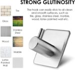 Auxmir Handtuchhaken Handtuchhalter Wandhaken Klebehaken Selbstklebend aus Edelstahl, Ohne Bohren, Rostfrei, Ideal für Bad Toilette Küche Büro – Bild 3