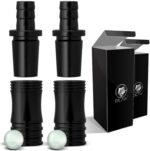 DILAW® Shisha Aluminium Schlauchadapter 18/8 Schliff Set 2-teilig Universal Hookah Wasserpfeife Alu Manyak,Opal,Vatos Menge 2er Pack
