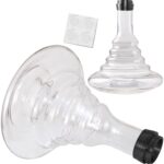 DILAW® Onyx Shisha Edelstahl Hookah Medium oder Big Size + LED Licht, Wasserpfeife Kaminkopf Komplettset Molassefänger mit 3 oder 4 Anschlüssen Kopfadapter Silikonschlauch Alumundstück Tabakkopf – Bild 5