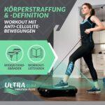 Bluefin Fitness Ultra Slim Power Vibrationsplatte | Fett verlieren und Fitnesstraining von Zuause | 5 Trainingsprogramme + 180 Stufen | Bluetooth Lautsprecher | Einfache Aufbewahrung |Schlankes Design – Bild 6