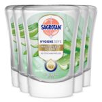 Sagrotan No-Touch Nachfüller Aloe Vera – für den automatischen Seifenspender – 5 x 250 ml Handseife im praktischen Vorteilspack