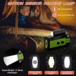 YIKANWEN Solar Radio,AM/FM Kurbelradio Tragbar USB Notfallradio mit 4000mAh Wiederaufladbare Batterie, Led Taschenlampe, SOS Alarm und Handkurbel Dynamo für Camping, Reisen – Bild 4