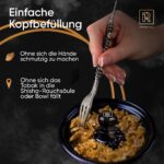 M. ROSENFELD Shisha Gabel Stecher Set – mit Phunnel Stopfen Hochwertiges Shisha Set mit Tabakgabel Lochstecher Phunnel-Stopfen aus Harz & Stylischer Aufbewahrungstasche - Shisha Zubehör – Bild 2