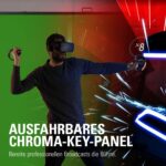 Elgato Green Screen - Ausfahrbares Chroma-Key-Panel, knitterfreies Material, ultraschneller Aufbau, für Hintergrundentfernung für Streaming, Videokonferenzen auf Instagram, TikTok, Zoom, Teams, OBS – Bild 2