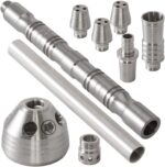 DILAW® Saphir Shisha Edelstahl V2A Hookah, Wasserpfeife Kaminkopf Komplettset Molassefänger mit 4 Anschlüssen Kopfadapter Silikonschlauch Alumundstück Tabakkopf – Bild 3
