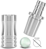 DILAW® Shisha V2A Edelstahl Adapter Schlauchadapter 18/8 Schliff Set 2-teilig Universal Hookah Wasserpfeife – Bild 2