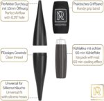 M. ROSENFELD Shisha Ice Bazooka Set, mit 2 verstärkten Kühlakkus und weichem Griffband, Verbesserter Eisschlauch Shisha, Schwarz, Shisha Zubehör Set - Mundstück + Kühlpad – Bild 4