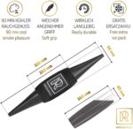 M. ROSENFELD Shisha Ice Bazooka Set, mit 2 verstärkten Kühlakkus und weichem Griffband, Verbesserter Eisschlauch Shisha, Schwarz, Shisha Zubehör Set - Mundstück + Kühlpad – Bild 2
