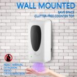Jewaytec Automatischer Desinfektionsspender 1000ml ,Wandmontage Automatisch Seifenspender mit Sensor, Alkohol Sprühgerät Desinfektionsmittel Spender mit Sensor für Home Commerc – Bild 5