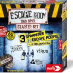 Noris Escape Room Starter Set – Familienspiel mit 3 Fällen & Decoder, ab 16