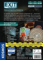 Kosmos - EXIT - Das Spiel, Die unheimliche Villa, Level Fortgeschrittene, Escape Room Spiel, für 1 bis 4 Spieler ab 12 Jahren, einmaliges Event-Spiel für Erwachsene und Kinder – Bild 3