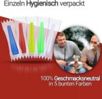 Little Dragon® Shisha Mundstück Hygiene, 100 Pack, Perfekte Passform für jedes Shisha Mundstück, Hochwertig verarbeitet + einzeln Hygienisch verpackt, Hygiene Mundstücke Shisha, Shisha Zubehör – Bild 4
