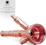 DILAW® Rubin Shisha Edelstahl Gold Hookah Medium oder Big Size, Wasserpfeife Kaminkopf Komplettset Molassefänger mit 3 oder 4 Anschlüssen Kopfadapter Silikonschlauch Alumundstück Tabakkopf Kaminaufsatz – Bild 7