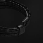 SERASAR Armband Herren Leder , Herren Armband Männer, Armband Leder Armreif Herren Lederband Herrenarmreif Armschmuck Leder Schmuck Herrenschmuck Flecht, Armband GeschenkIdee für Ihn – Bild 7