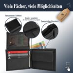 TRAVANDO Geldbörse mit Geldklammer Geldbeutel Männer Helsinki Slim Portemonnaie Wallet Portmonaise Herren Geldtasche klein Portmonee RFID Kreditkartenetui Brieftasche Kartenetui Geldclip – Bild 4