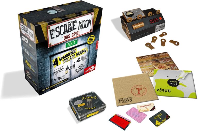 Noris Escape Room Secret Of The Scientist - Gioco Da Tavolo Cooperativo Con 3 Avventure Puzzle - Per Famiglie E Ragazzi Dai 14 Anni - 4