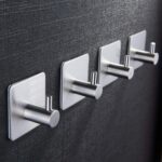 ZUNTO Handtuchhaken Haken Selbstklebend Bad und Küche Handtuchhalter Kleiderhaken Ohne Bohren 4 Stück – Bild 3
