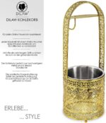 DILAW® Shisha Kohlekorb Oriental Hoch Edelstahl Kohlebehälter für Shisha Kohle & Grill Kohle Char-Basket Holzkohlekörbe mit Sicherheitsgriff Hookah Zubehör – Bild 3