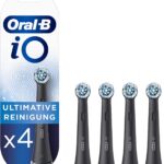 Oral-B iO Ultimative Reinigung Aufsteckbürsten für elektrische Zahnbürste, 4 Stück, ultimative Zahnreinigung mit iO Technologie