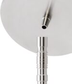 DILAW® Saphir Shisha Edelstahl V2A Hookah, Wasserpfeife Kaminkopf Komplettset Molassefänger mit 4 Anschlüssen Kopfadapter Silikonschlauch Alumundstück Tabakkopf – Bild 8