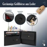 TRAVANDO Geldbörse mit Geldklammer Geldbeutel Männer Helsinki Slim Portemonnaie Wallet Portmonaise Herren Geldtasche klein Portmonee RFID Kreditkartenetui Brieftasche Kartenetui Geldclip – Bild 3