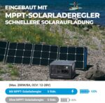 BLUETTI Tragbares Powerstation EB70 716Wh 1000W Solargenerator LiFePO4 Batterie mit 230V Steckdose Power Station(1400W Spitzenwert, 200W Solar) für Reise Camping Garten Wohnwagen – Bild 6