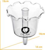 DILAW® Shisha Ice Catcher vorkühler, 18.8er Schliff, Glas, Hookah, Kombinierbar mit Allen Shisha Modelle mit 18.8er Schliff, FarbeGlas – Bild 5